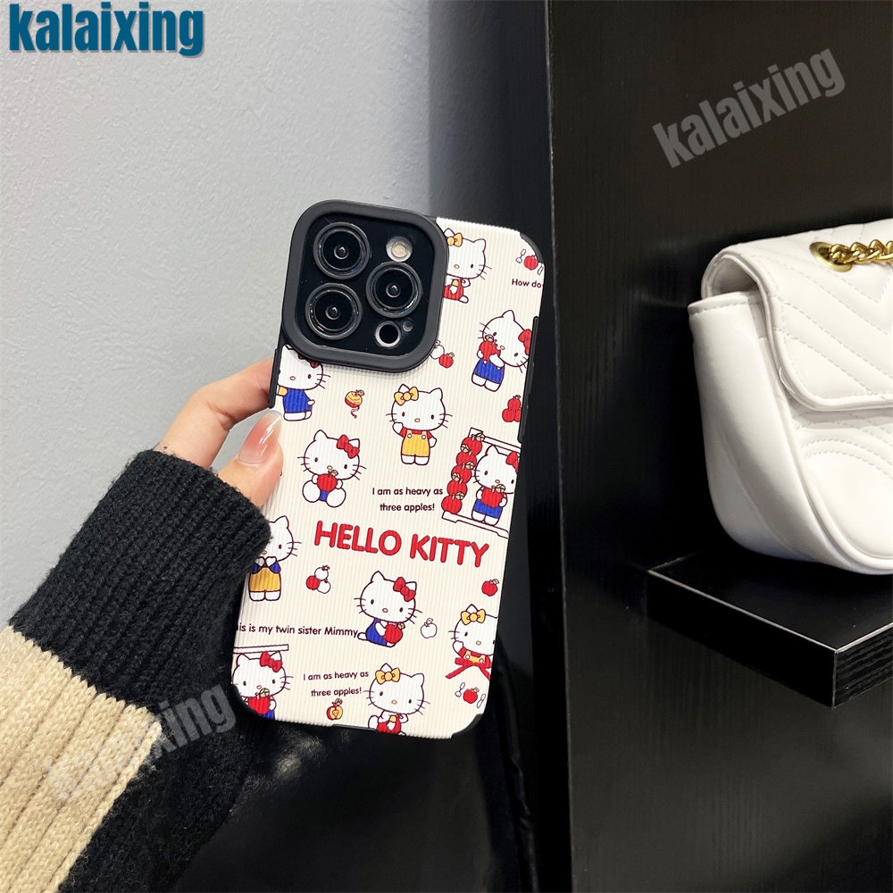 Ốp Điện Thoại Mềm Hình Hello Kitty Cho iPhone 11 12 13 14 Pro Max 14 Plus Xs Max X XR 7 8 Plus