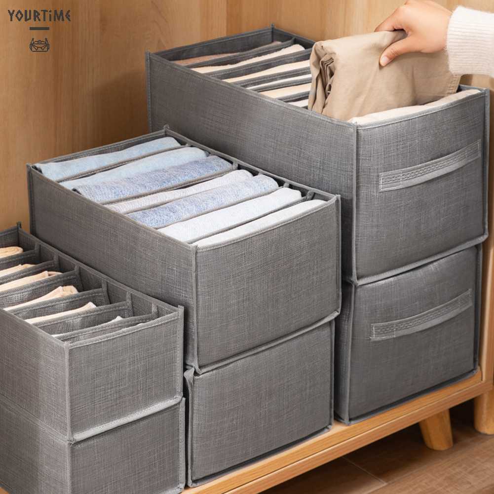 Hộp Đựng Đồ Lót / Vớ / Quần Jean Chia Ngăn Tiện Lợi