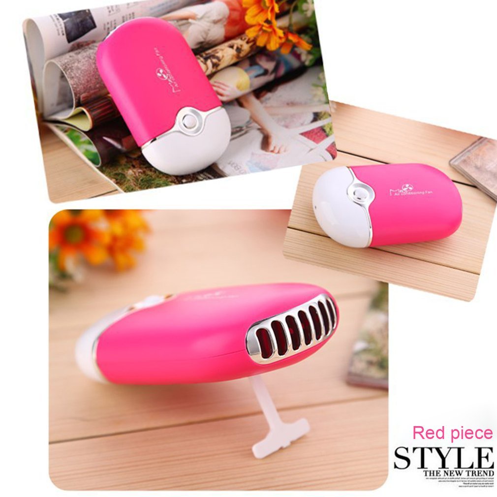 =Christmas=Mini Portable Handheld Desk Air Conditioner USB Rechargeable Cooling Fan