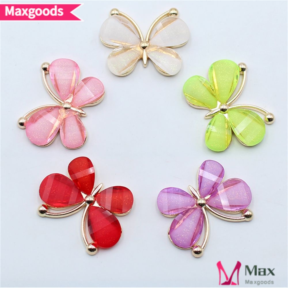 Bộ 10 Phụ Kiện Làm Trang Sức Bằng Hợp Kim Thủy Tinh Nhiều Màu Sắc DIY