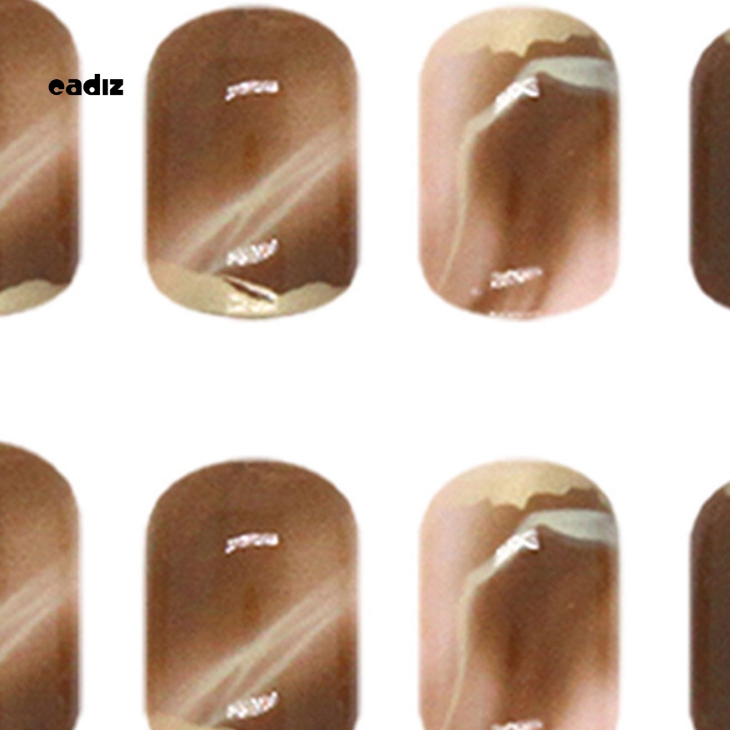 Miếng Dán Trang Trí Móng Tay Bằng ABS Màu Nâu Ấm Chống Mài Mòn Dễ Sử Dụng Cho Nữ