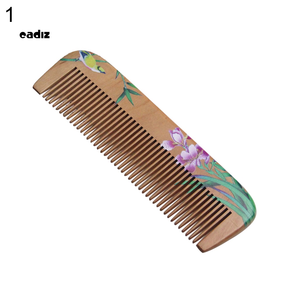 Lược Gỗ Đào Chải Tóc Mát Xa Da Đầu Chống Tĩnh Điện