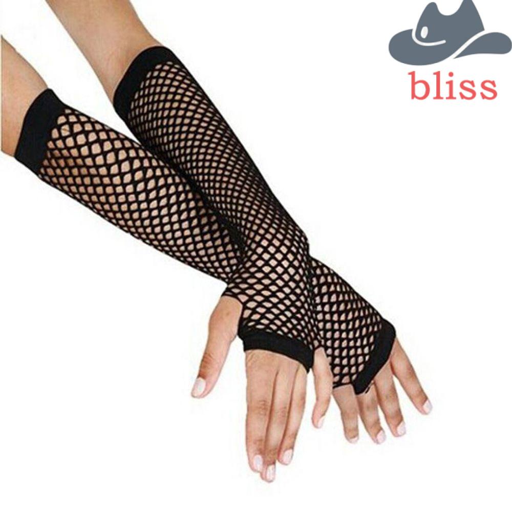 Găng Tay Hở Ngón Hóa Trang Màu Đen Phong Cách Gothic Thời Trang Cho Nữ