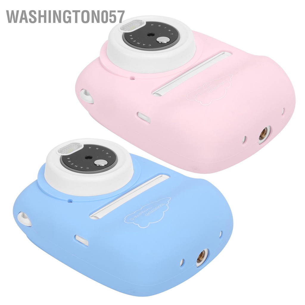 Washington057 Máy ảnh selfie kỹ thuật số cho trẻ em P01B In tức thì Màn hình IPS 2 4 inch ghi video Ống kính kép 1800W