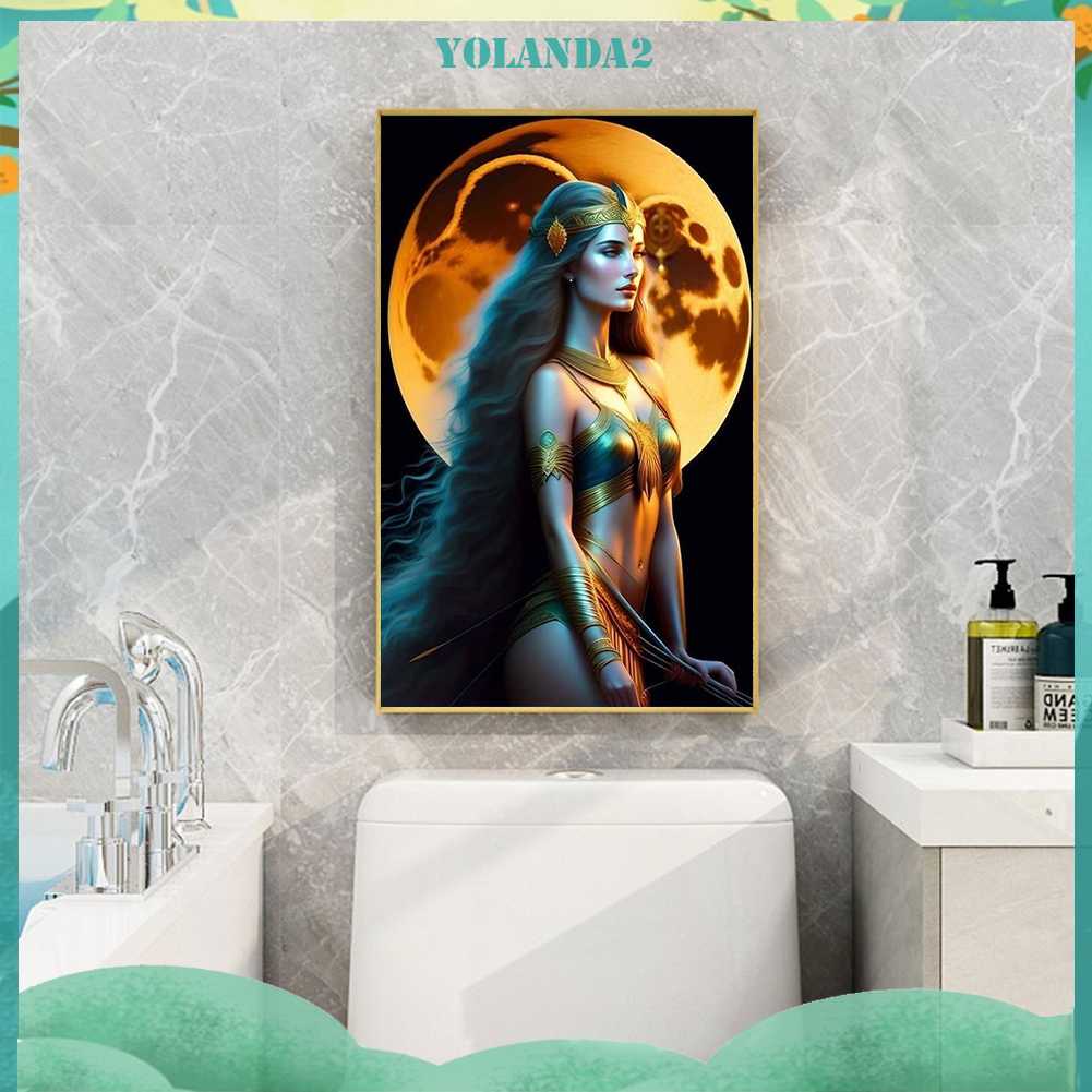 Tranh Đính Đá Kim Cương Toàn Bộ 5D DIY Hình Vẽ Nữ Thần Trang Trí Nhà Cửa