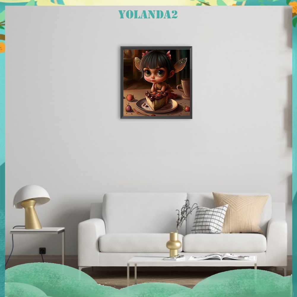 Tranh Đính Đá Kim Cương Toàn Bộ 5D DIY Hình Vẽ Cô Gái Trang Trí Nhà Cửa