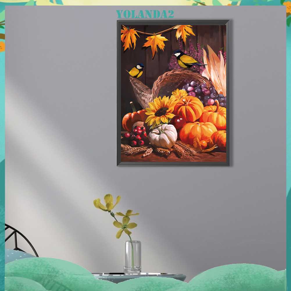 Tranh Đính Đá Kim Cương Toàn Bộ 5D DIY Hình Vẽ Hoa Trang Trí Nhà Cửa