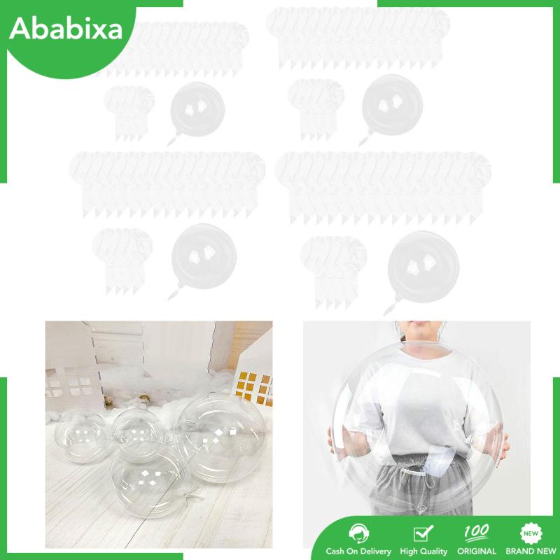 Set 20 Bong Bóng Bobo Trong Suốt Dùng Trang Trí Tiệc Sinh Nhật / Trong Nhà / Ngoài Trời