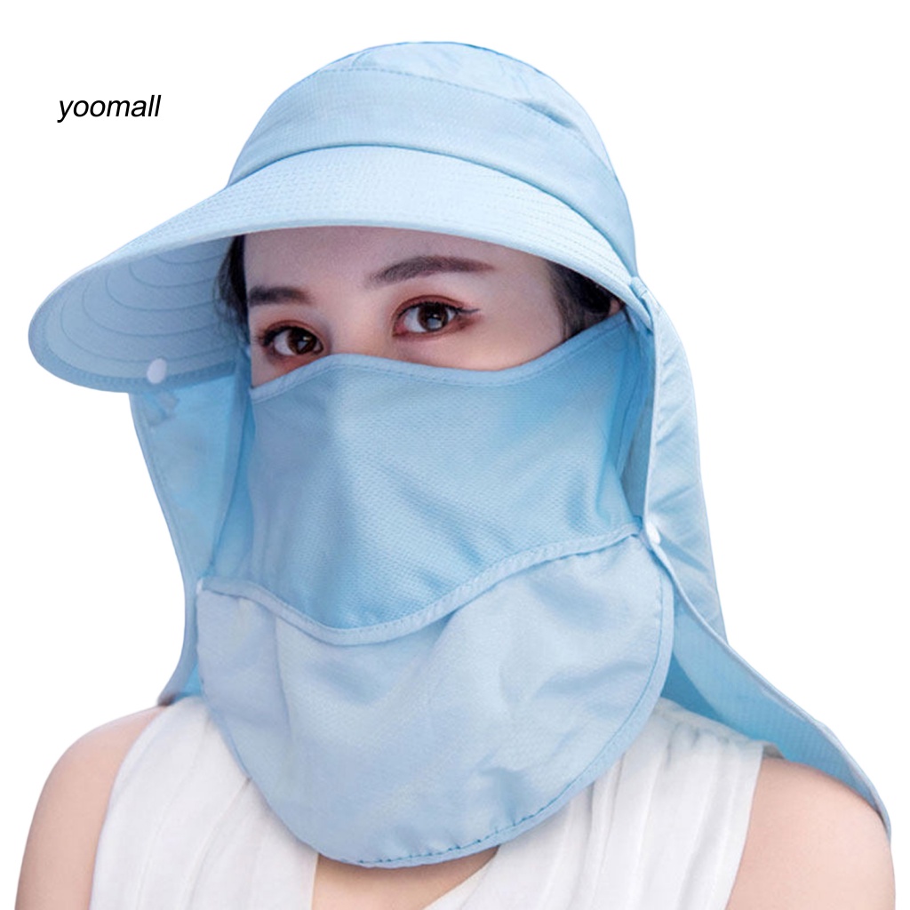 Mũ Chống Nắng Vành Rộng Xoay 360 Độ Màu Trơn Thời Trang Mùa Hè Cho Nữ