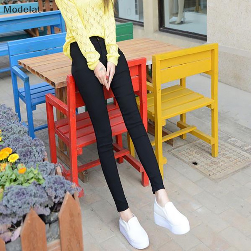 Quần Bút Chì Ba Nút Màu Đen Trơn Thời Trang MFC MFC