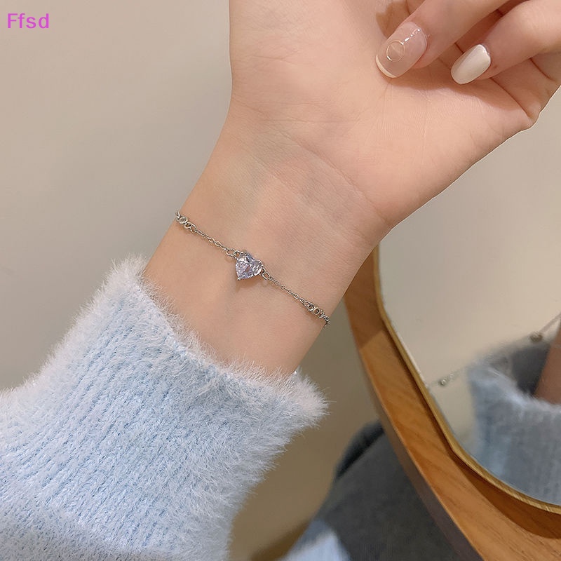 {Ffsd} Vòng Tay Đính Đá Zircon Lấp Lánh Sang Trọng Có Thể Điều Chỉnh Thời Trang Sáng Tạo Làm Quà Tặng Sinh Nhật Đám Cưới