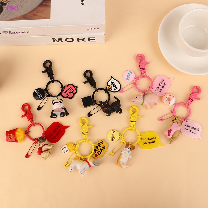 {Ffsd} Móc Khóa Xe Hơi / Ba Lô / Tưởng Niệm Chó Shiba Inu Dễ Thương Làm Quà Tặng Cho Thú Cưng