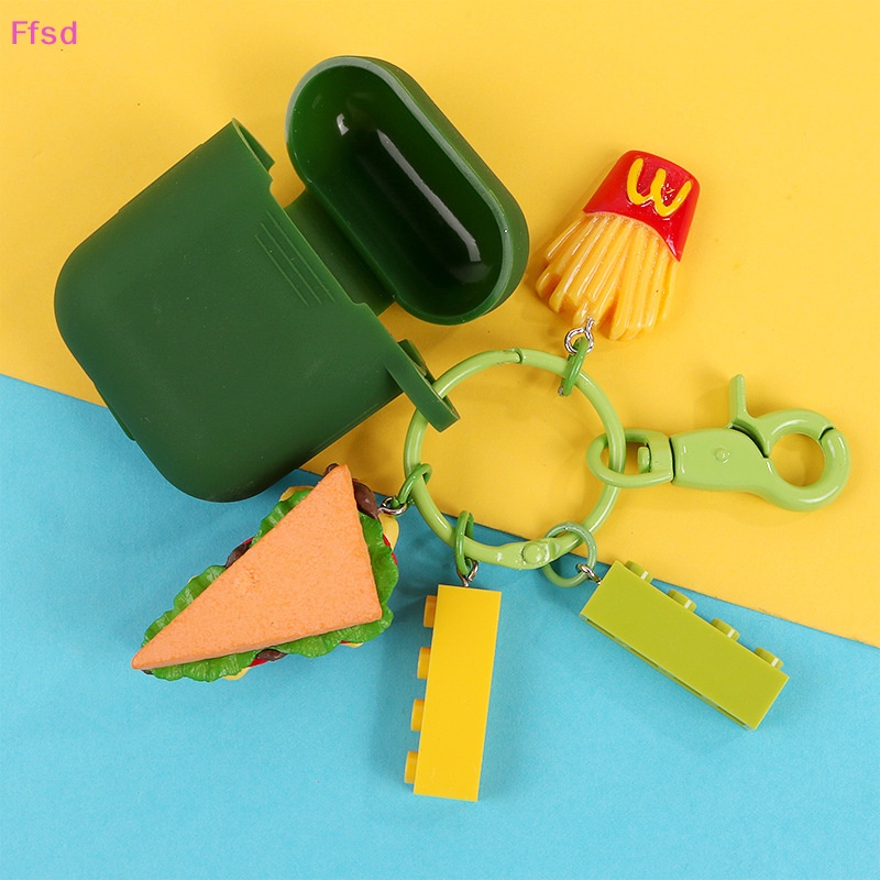 {Ffsd} Móc Khóa Hình Bánh Hamburger Khoai Tây Chiên Bánh Quy Ba Lô Sáng Tạo Dễ Thương Làm Quà Tặng Cho Học Sinh * Bán Chạy