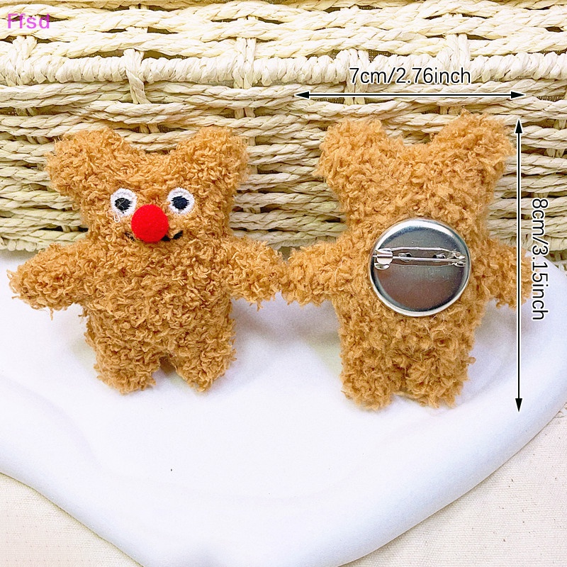 {Ffsd} Huy Hiệu Cài Áo Vải Lông Nhung Dễ Thương Phụ Kiện Quần Áo Jean * Bán Chạy