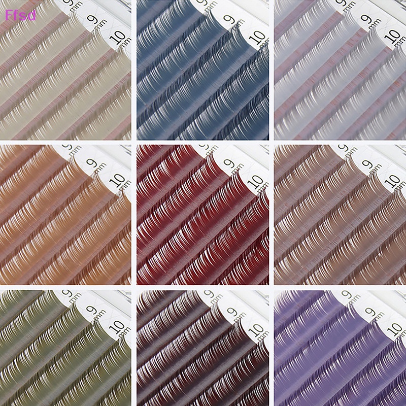 Hàng Bán Chạy {Ffsd} Lông Mi Giả CD Lụa Xoăn Nối Dài Trang Điểm Mắt Cá Nhân Hóa Màu Sắc