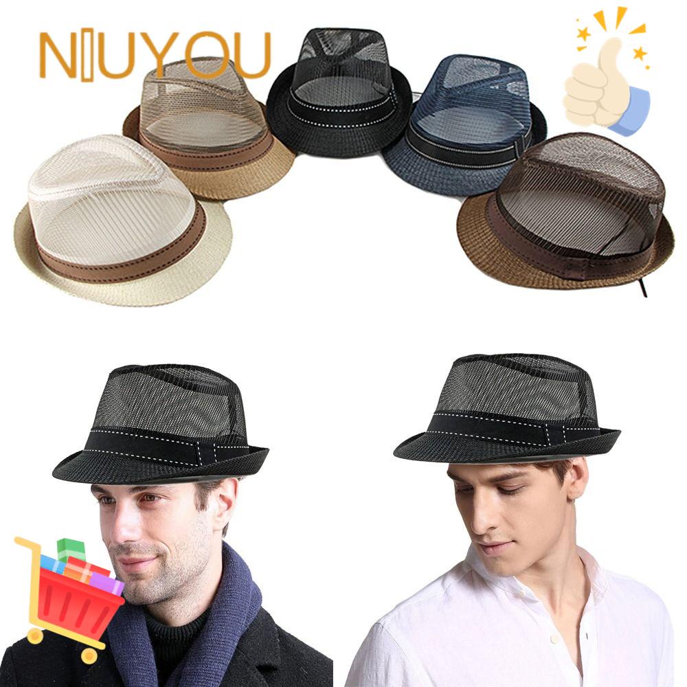 Mũ Fedoras Hở Chóp Chống Tia UV Thời Trang Đi Biển