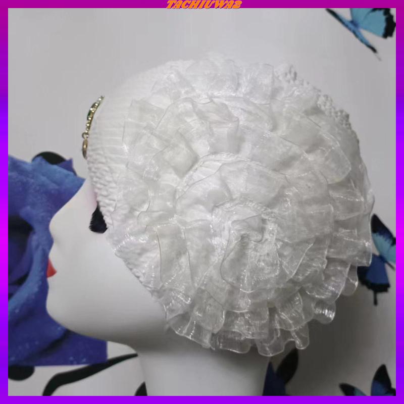 Bộ 2 Mũ Tắm Họa Tiết Hoa Thời Trang Đi Biển Cho Nữ