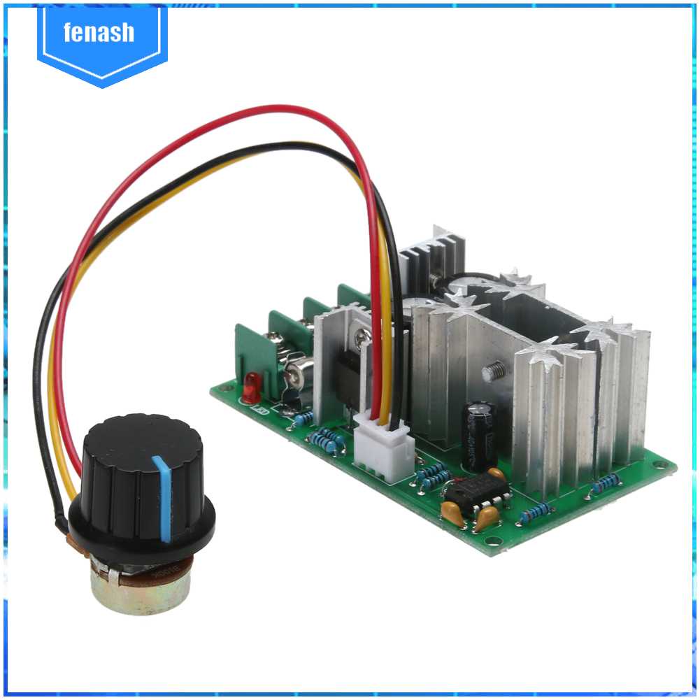 Bộ Điều Khiển Tốc Độ Quạt 12V / 24V / 36V / 48V / 60V 1200W 20A PWM #Gib [fenash.vn]