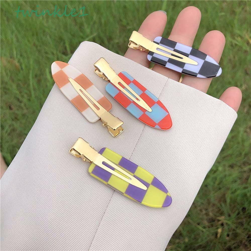 Kẹp Tóc Bằng Nhựa Acrylic Màu Kẹo Kiểu Hàn Quốc Thời Trang Cho Nữ