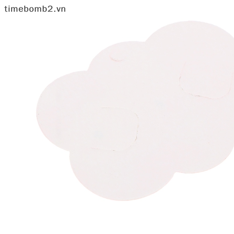 Set 50 Kẹp Tóc Giấy Hình Đám Mây Trưng Bày Thẻ Tên