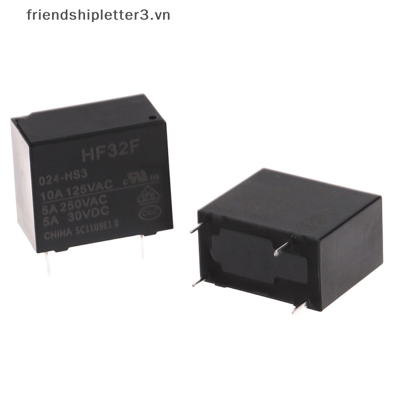 Rơ Le HF32F JZC-32F-005 009 012 024-HS3 4PIN 5A 10A JZC-32F-G-024-HS10A.