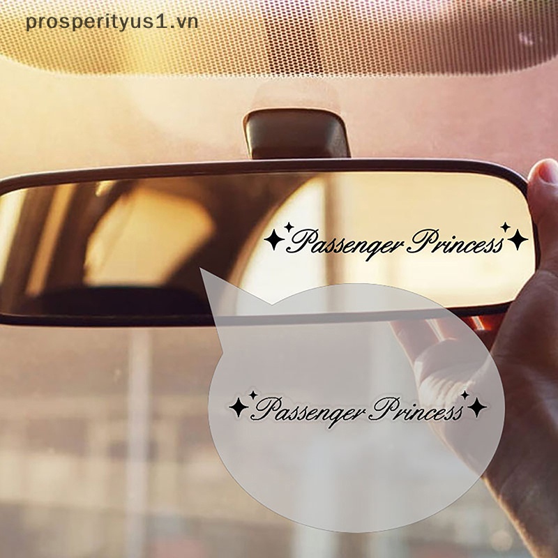 [prosperityus1] Đề Can Dán Gương Chiếu Hậu Ô Tô Hành Khách Hình Ngôi Sao Phong Cách Công Chúa [VN