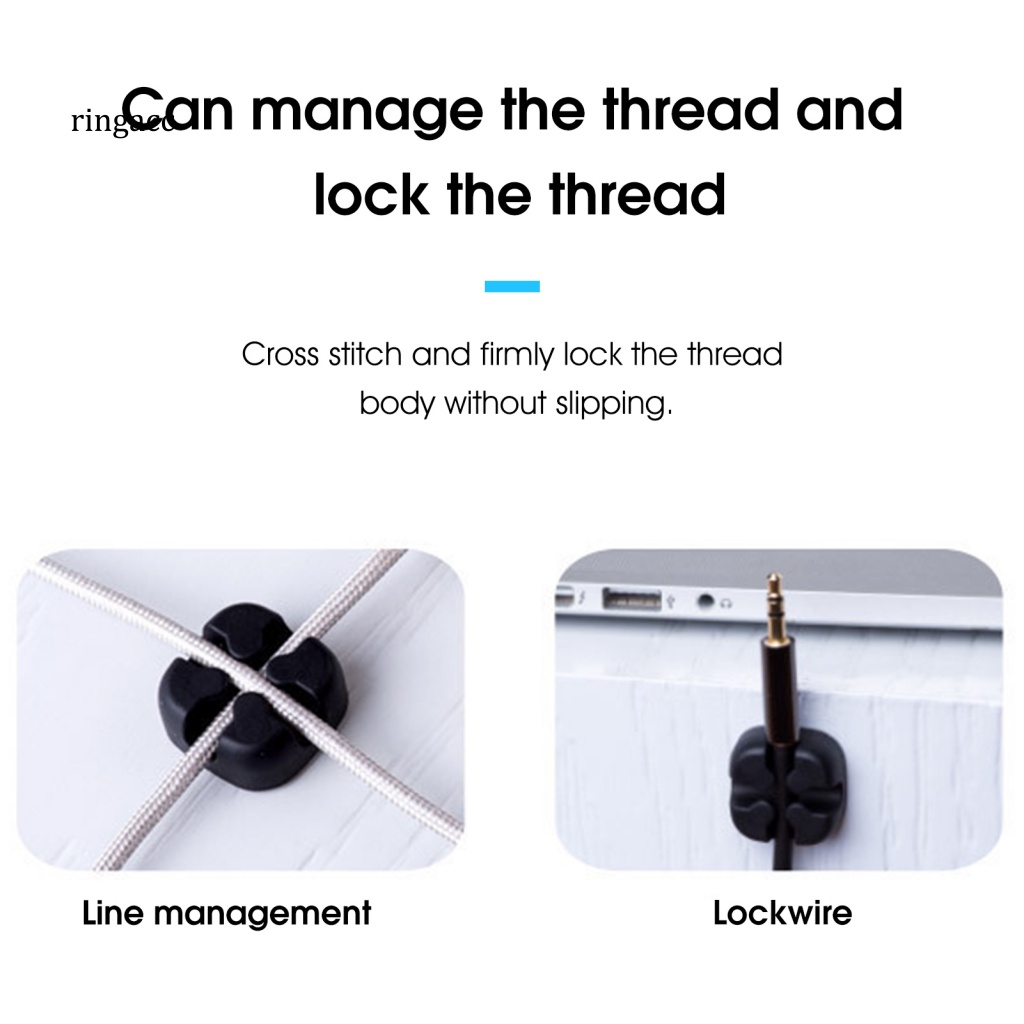 Dụng Cụ Quấn Dây Cáp Dữ Liệu Tự Dính Bằng Silicon Cho Điện Thoại Di Động Văn Phòng