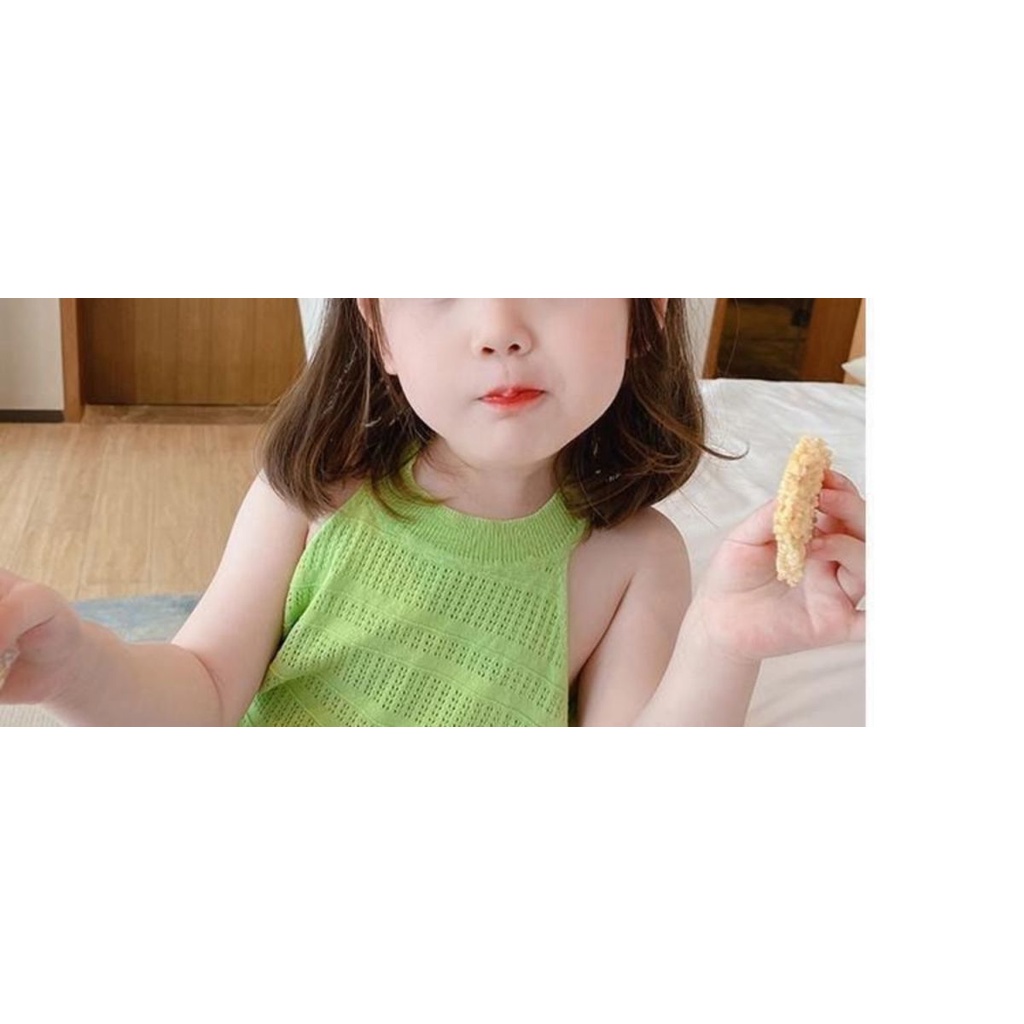 🍒muying🍒 Áo Ba Lỗ Cho Bé Gái, Áo Thun Hai Dây Bé Gái Mầu sắc, Áo Sát Nách thun tăm Hè Mềm, Co Giãn Tốt 12-40KG,  đủ size đến 40kg