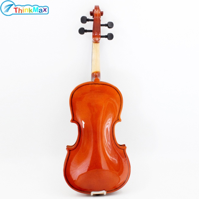 Thinkmax Đàn Violin Gỗ Bass 4 / 4 3 / 4 1 / 2 1 / 4 1 / 8 Kèm Bình Hoa Cho Người Mới Bắt Đầu