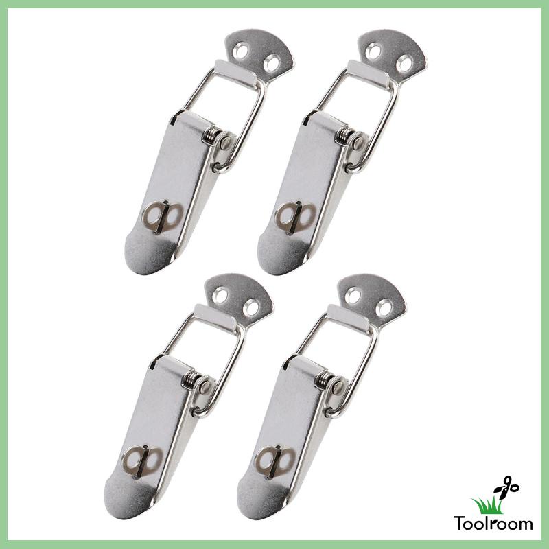 Set 4 Chốt Lò Xo Mini Bằng Thép Không Gỉ Chuyên Dụng Cho Hộp Nội Thất Trong Nhà