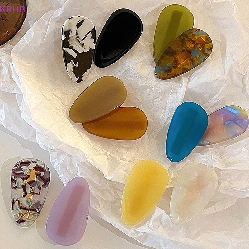 Set 2 Kẹp Tóc Mái Đơn Giản Cá Tính Hợp Thời Trang Mới