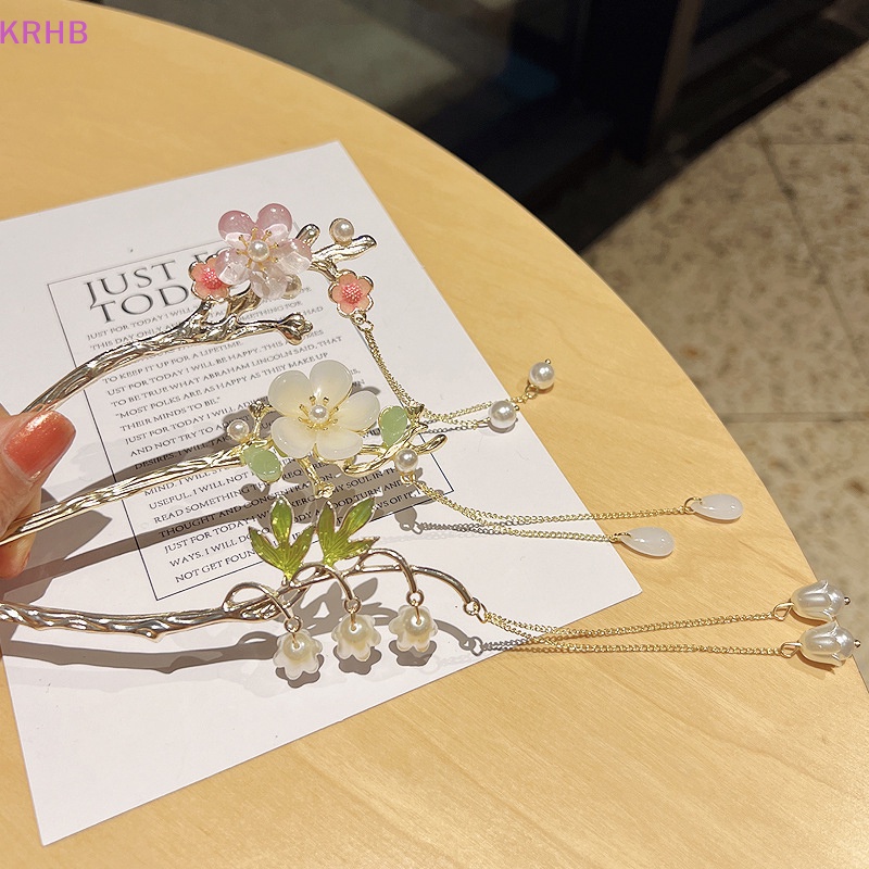 Trâm Cài Tóc Tua Rua Bằng Kim Loại Phong Cách Trung Hoa Cổ Điển Dành Cho Nữ Mới