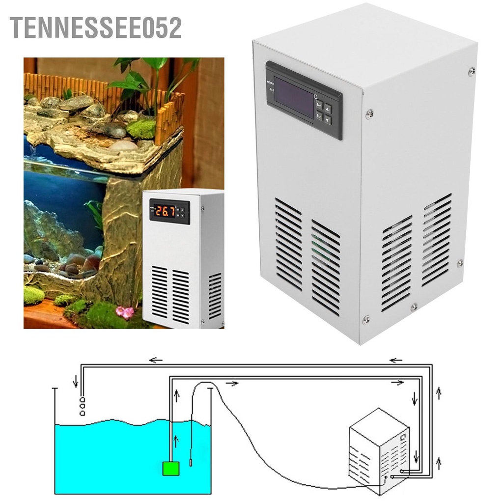 [Hàng Sẵn] Máy Làm Lạnh Nước Bể Cá 72W US Plug 100‑240v Chiller Tản Nhiệt Bể Cá nhiệt độ không đổi【Tennessee052】