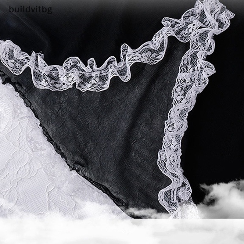 Bộ Đồ Hóa Trang Cô Hầu Gái Phối Ren Đính Nơ Quyến Rũ Dịp Halloween