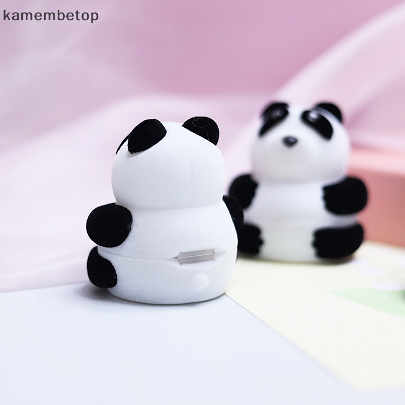 Beto Hộp Đựng Trang Sức Hình Gấu Trúc Bằng Nhung Dễ Thương Dùng Làm Quà Tặng Cho Jewellry n