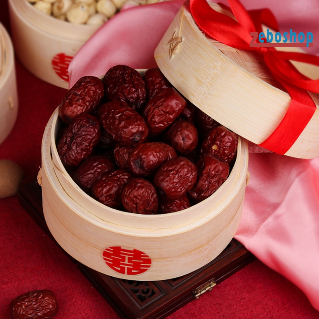 Rổ Hấp Bánh Bao Bằng Gỗ Tre Có Nắp Đậy Tiện Dụng