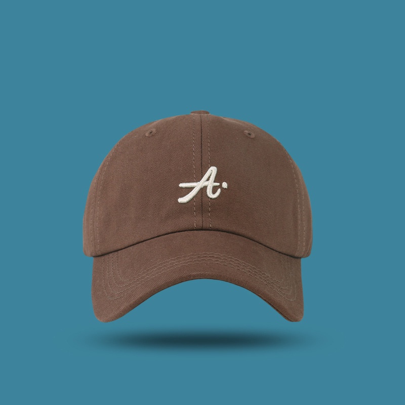 LINJW Mũ Lưỡi Trai Cotton Mềm Màu Trơn Thêu Chữ Phong Cách Thể Thao Cho Nam Và Nữ