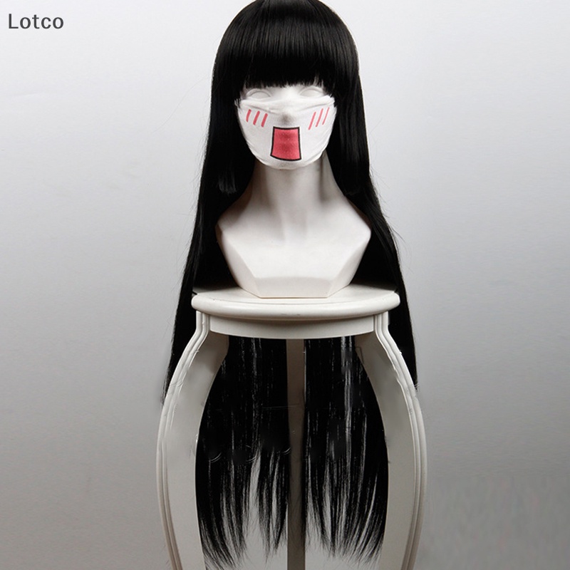 Nhân vật hoạt hình lotco Anime jabami yumeko đen dài thẳng tóc giả cosplay Party VN