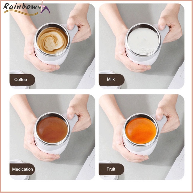 Cốc Khuấy Cà Phê Tự Động Bằng Thép Không Gỉ 304 Có Thể Sạc Lại