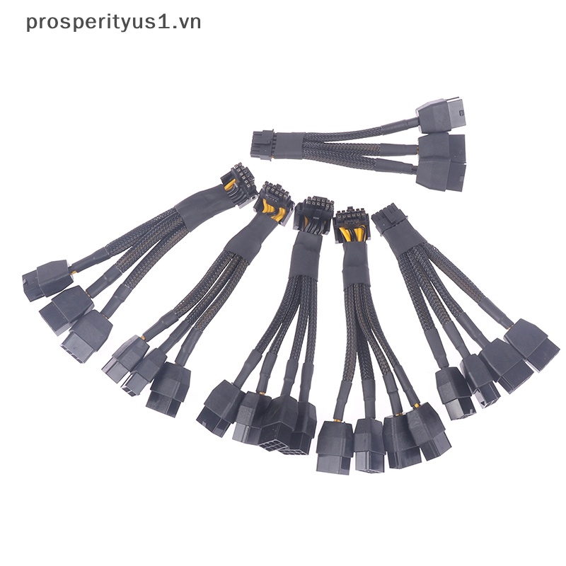 Đầu Nối Chuyển Đổi GPU RTX4090 RTX4080 series 16AWG 4x8pin 3x8pin Sang 16P (12 + 4) Pcie 5.0 Chuyên Dụng
