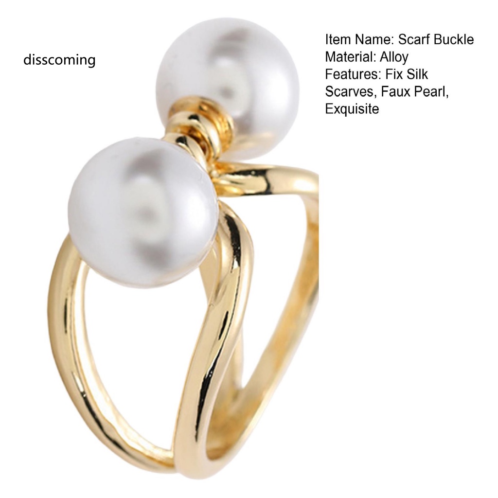 Áo Thun Tay Ngắn In Chữ SL| Khóa Khăn Choàng Đính Ngọc Trai Nhân Tạo Sang Trọng