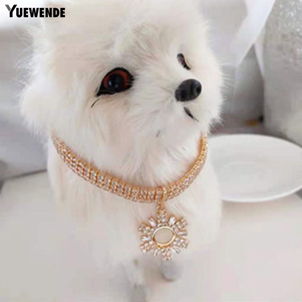 Vòng Cổ Đính Đá Sáng Bóng Thanh Lịch Cho Thú Cưng YQ.E