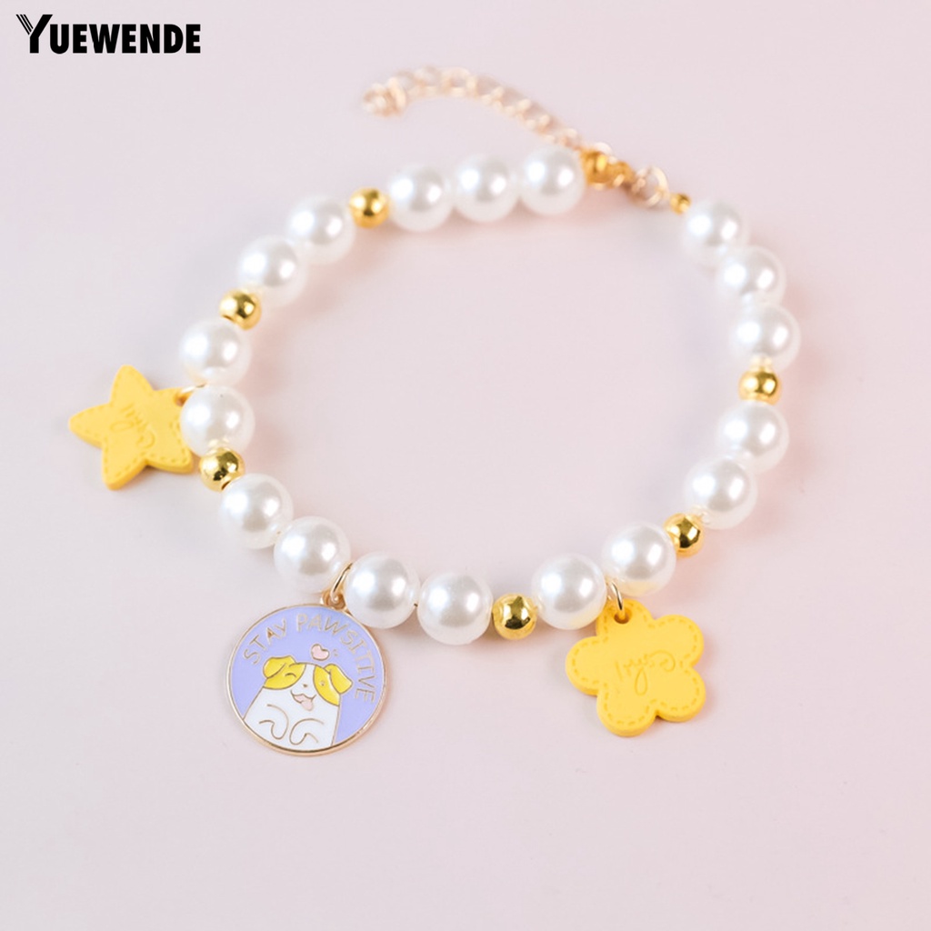 Vòng Cổ Chuỗi Hạt Nhỏ Thanh Lịch Dễ Phối Đồ Làm Đạo Cụ Chụp Ảnh Cho Thú Cưng