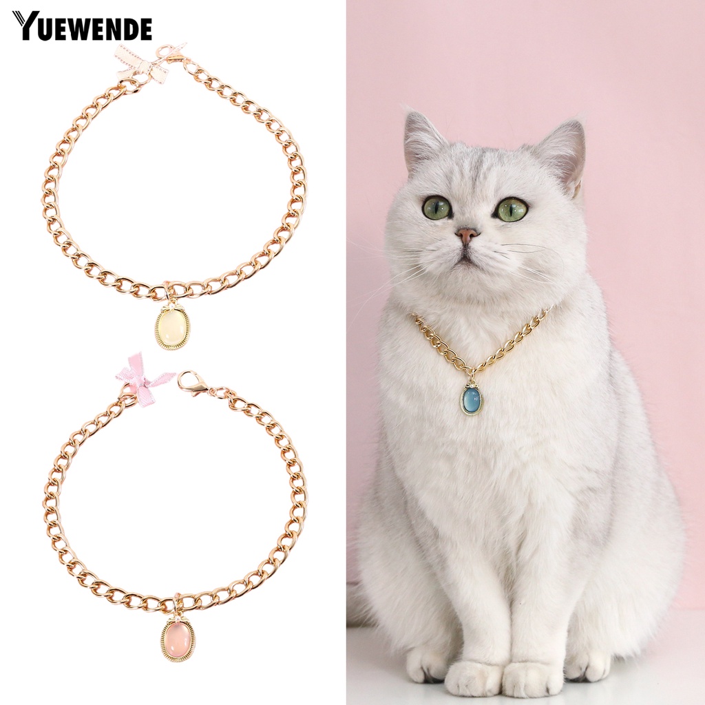 Vòng Cổ Đính Đá Quý Giả Thanh Lịch Bắt Mắt Dành Cho Thú Cưng YQ.E