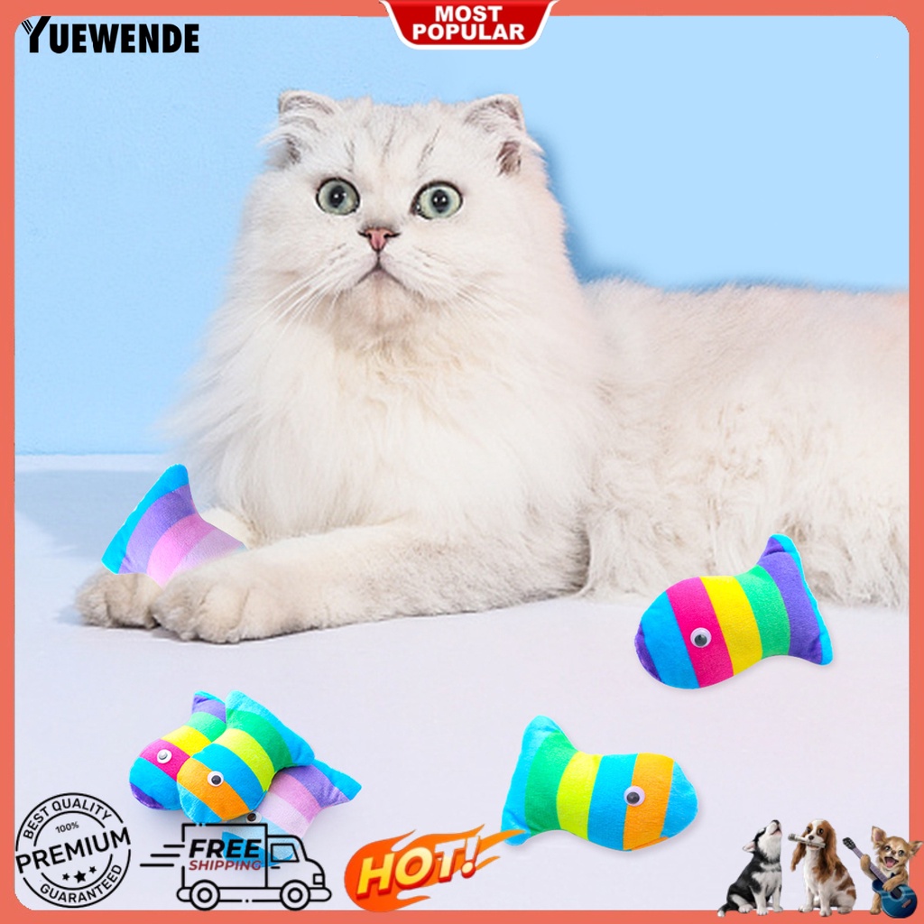 Đồ Chơi Nhồi Bông Mềm Mại Hình Cá Chống Trầy Xước Độ Co Giãn Cao Huấn Luyện Răng Cho Cún Cưng YQ.E