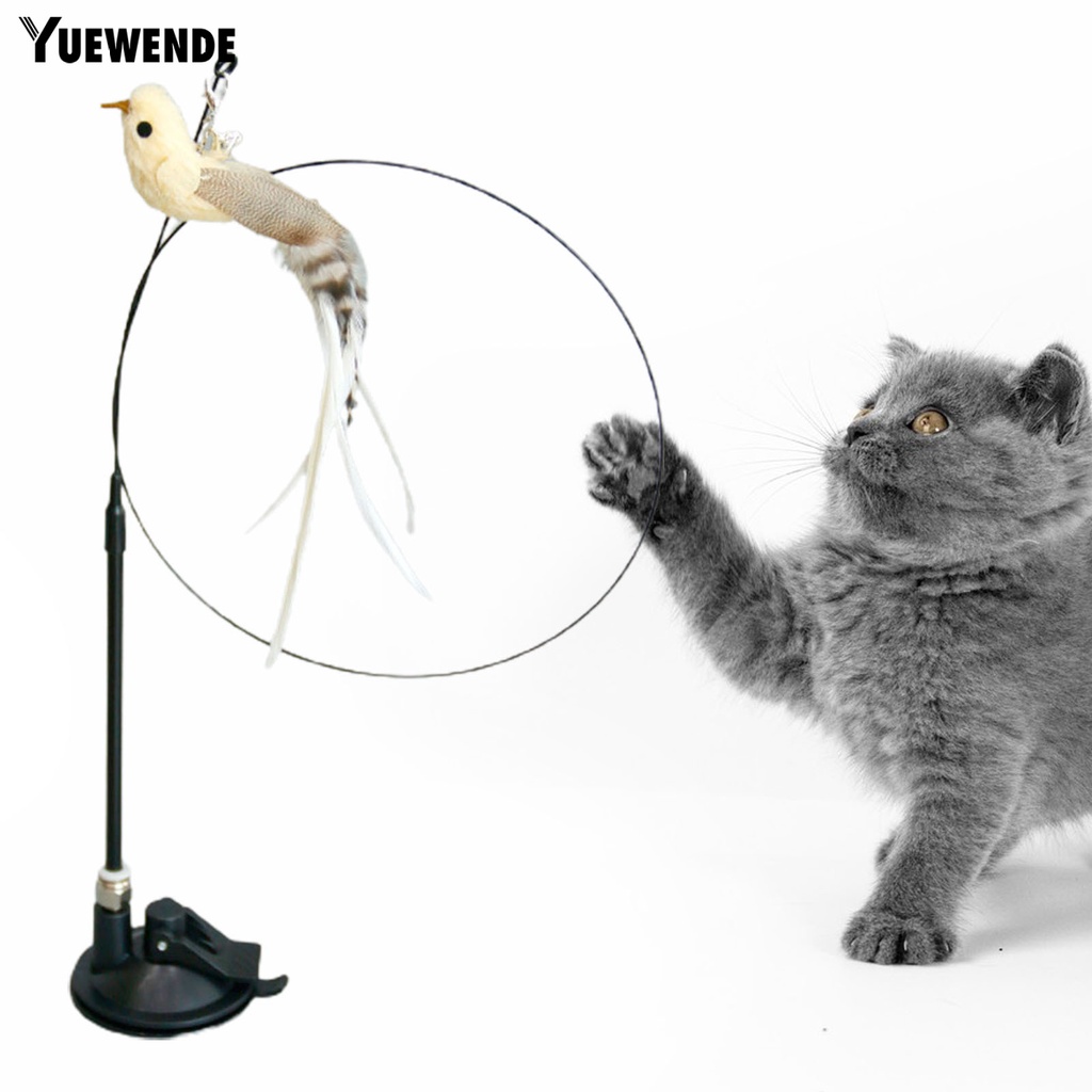 Gậy Trêu Mèo YQ.E Đế Hút Lông Vũ Linh Hoạt Có Thể Uốn Cong Giúp Giảm Căng Thẳng