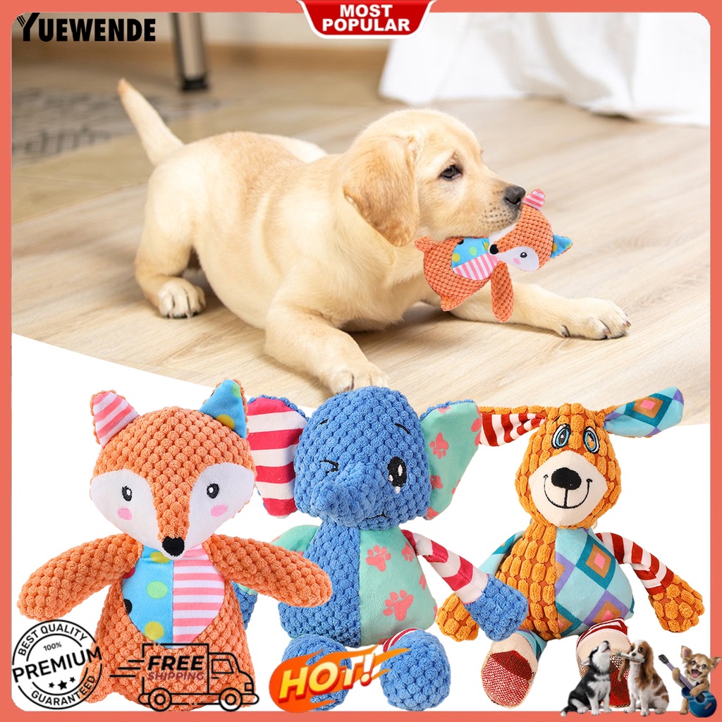 Yq.e Đồ Chơi Phát Ra Âm Thanh Hình Cáo Hoạt Hình Tinh Tế Chống Cắn Răng Cho Thú Cưng