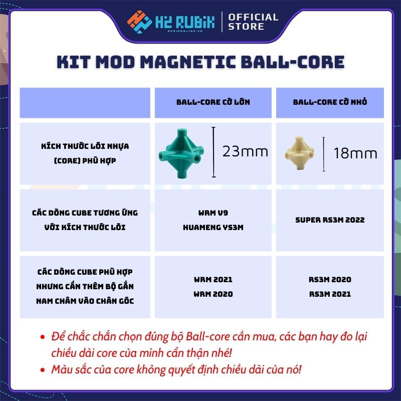 Bộ nam châm Ball-core Magnetic Kit mod nam châm core cho Rubik 3x3 hãng MoYu QiYi GAN