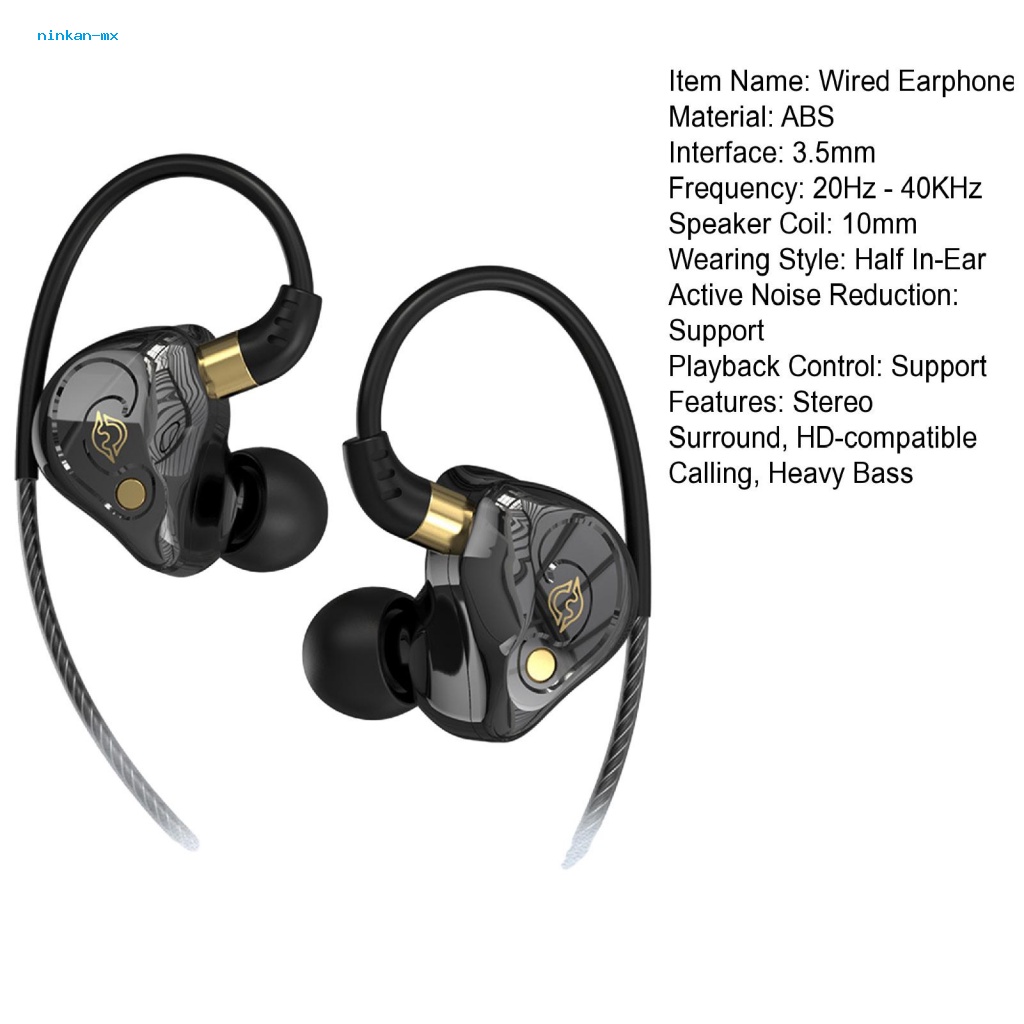 Tai Nghe Nhét Tai Có Dây 3.5mm USB Âm Thanh HiFi Có Nút Điều Khiển Cho Máy Tính