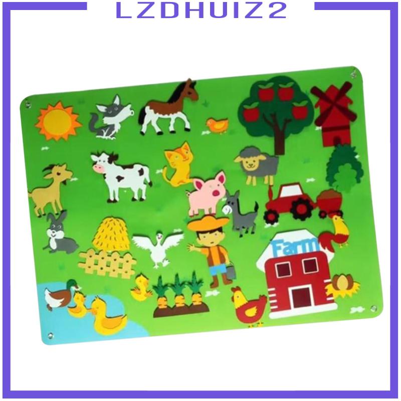 Bảng Đồ Chơi Bằng Nỉ Giáo Dục Cho Trẻ Mẫu Giáo